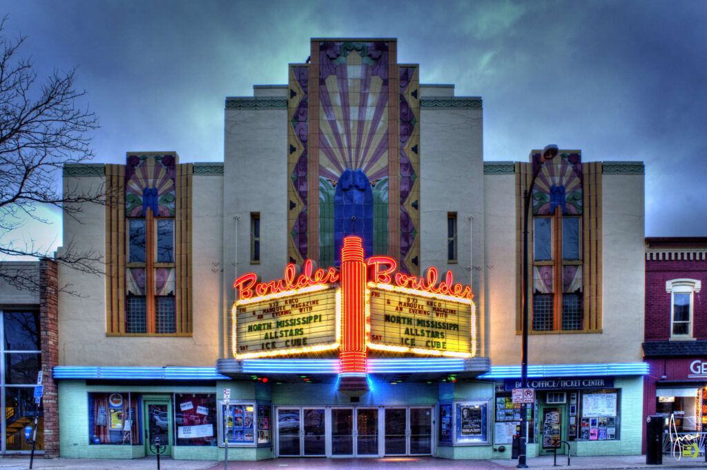 Photo of the Boulder Theater.